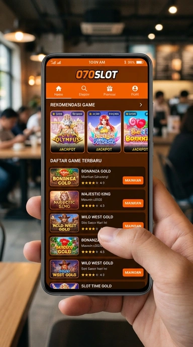 Tampilan katalog aplikasi 070slot