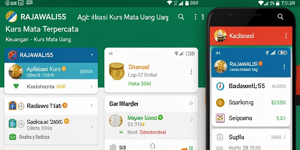 Tampilan antarmuka RAJAWALI55 yang sederhana dan informatif.